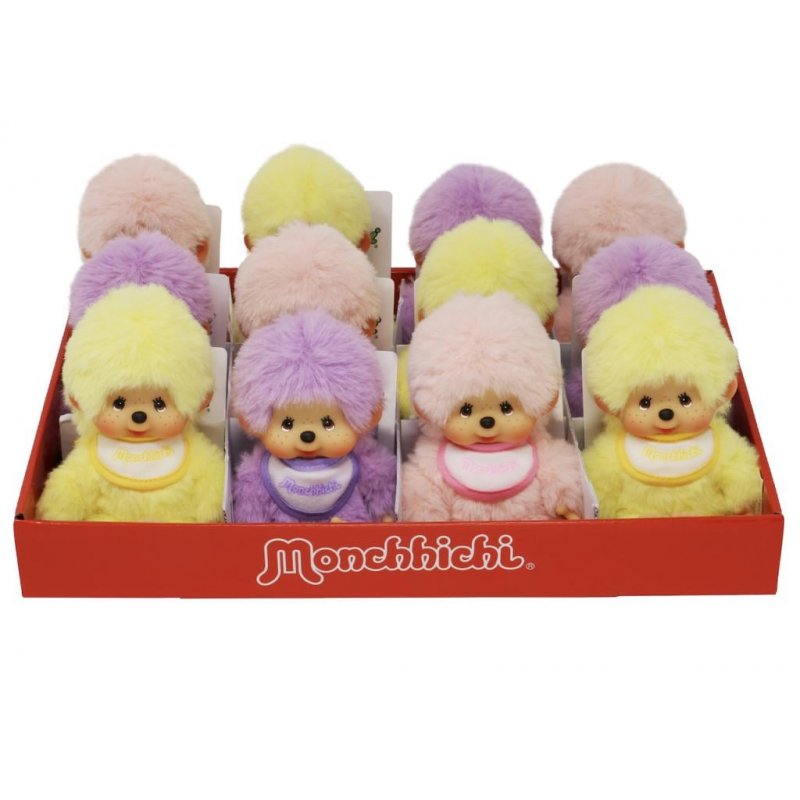 MONCHHICHI - Micro Pastel 14 cm - Assortiment 12 pcs