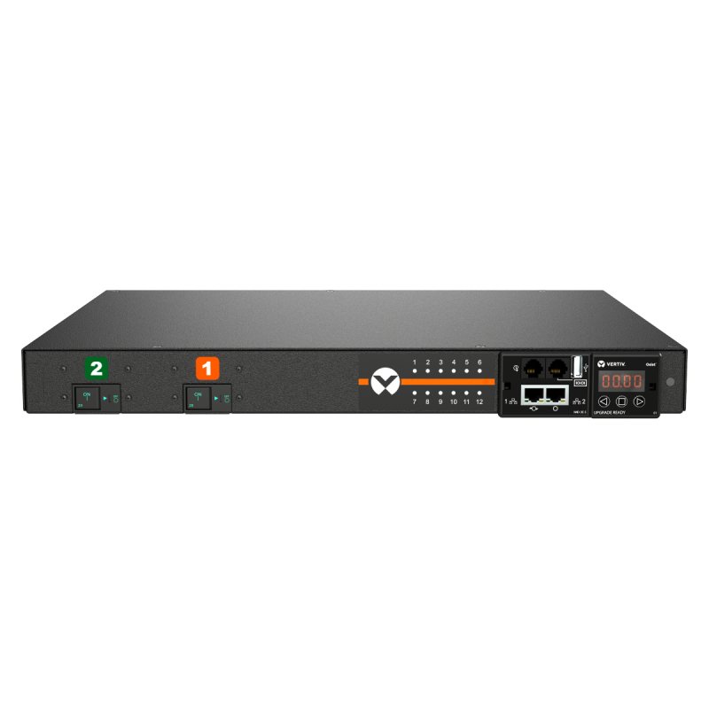 Vertiv Geist MGU3E1R6-12CF13-3PS6B2H10-S power distribution unit (PDU) 12 AC outlet(s) 0U Black