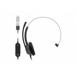 Cisco Headset 321 USB-C, Wired Single On-Ear Headphones, Webex Controller with USB-C, Carbon Black, 2-Year Limited