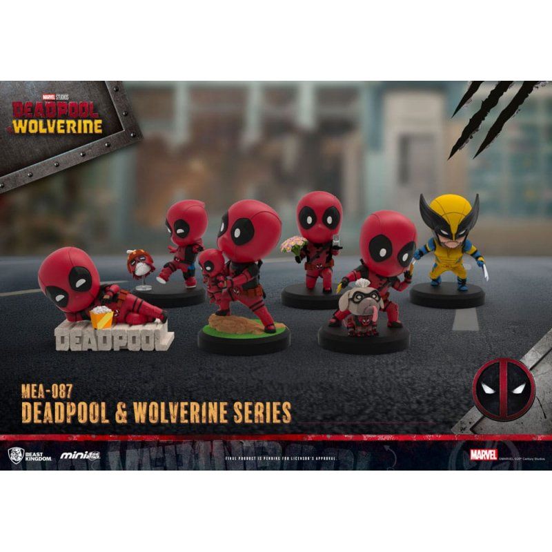 Deadpool 3 figurines Deadpool & Wolverine Series Mini Egg Attack Set 8 cm