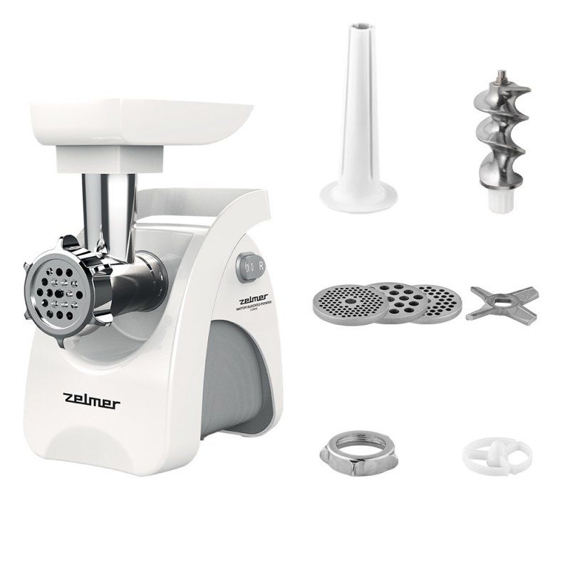Zelmer ZMM9801B mincer 2200 W Stainless steel White