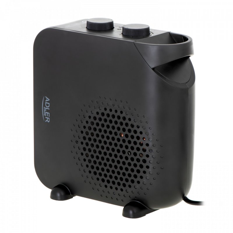 Adler AD 7725B appareil de chauffage Intérieure Noir 2000 W Chauffage de ventilateur électrique