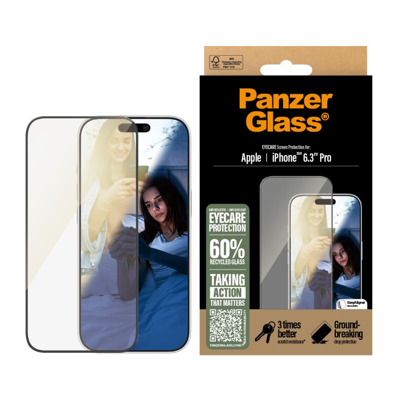 PanzerGlass PG EyeCare Scrn iPhone 16P 6.3Inch UWF