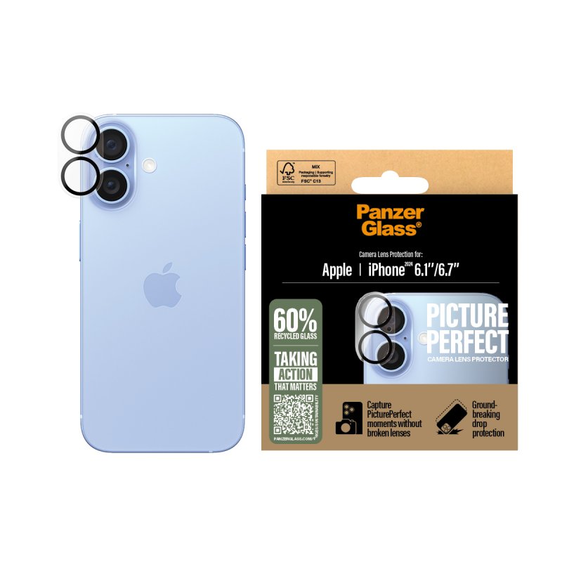PanzerGlass PicturePerfect Lens Protector iPhone 16 | 16 Plus