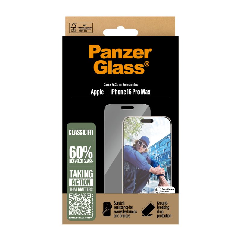 PanzerGlass PG Scrn iPhone 16P 6.9Inch Classic Fit