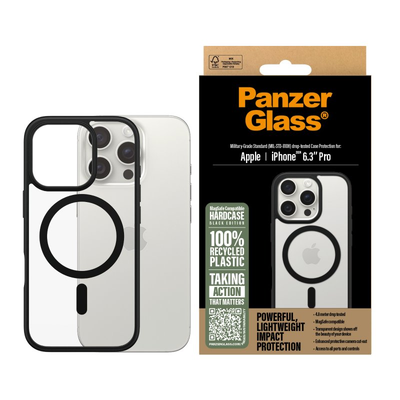PanzerGlass - HardCase MagSafe - iPhone 16 Pro - Black