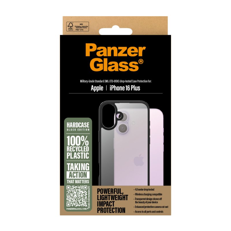 PanzerGlass - HardCase - iPhone 16 Plus - Black