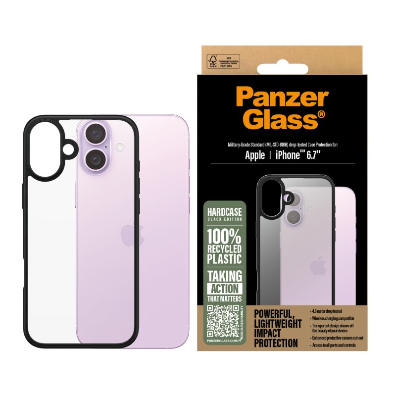 PanzerGlass - HardCase - iPhone 16 Plus - Black