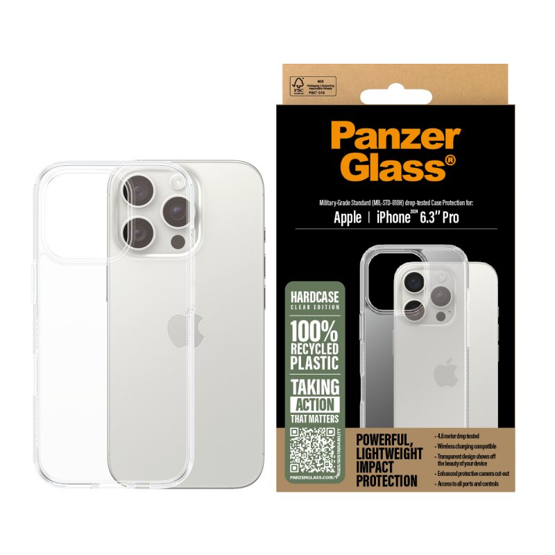 PanzerGlass - HardCase - iPhone 16 Pro - Transparent