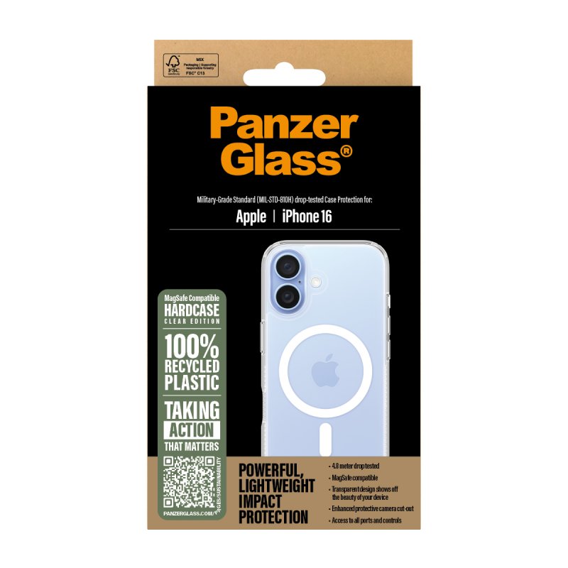 PanzerGlass - HardCase MagSafe - iPhone 16 - White