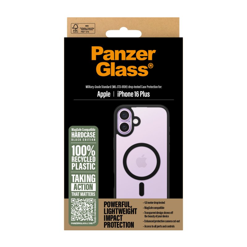PanzerGlass - HardCase MagSafe - iPhone 16 Plus - Black