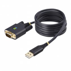 StarTech.com Câble USB vers Série de 2m, Rétention COM, Vis/Écrous Interchangeables, Câble Adaptateur USB vers