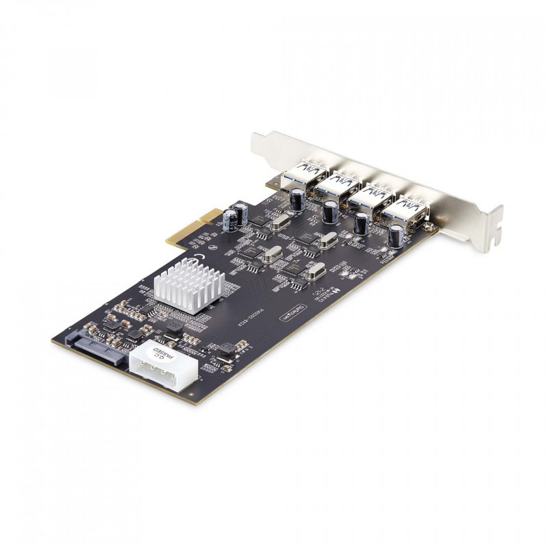 StarTech.com Carte PCIe USB à 4 Ports, USB 3.2 5Gbps, Carte d'Extension PCI Express avec 4 Contrôleurs USB