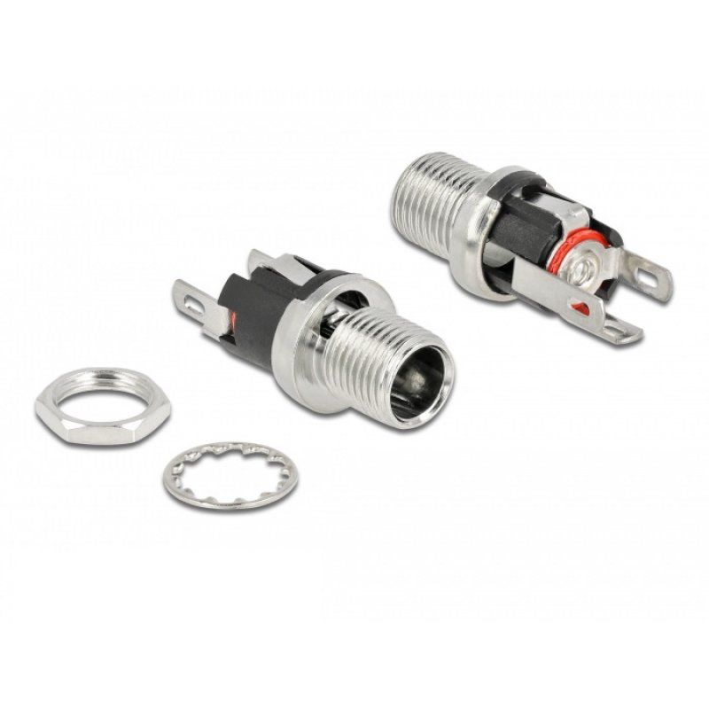 DeLOCK Connecteur DC 5,5 x 2,1 x 12,0 mm femelle, version à cloison soudée