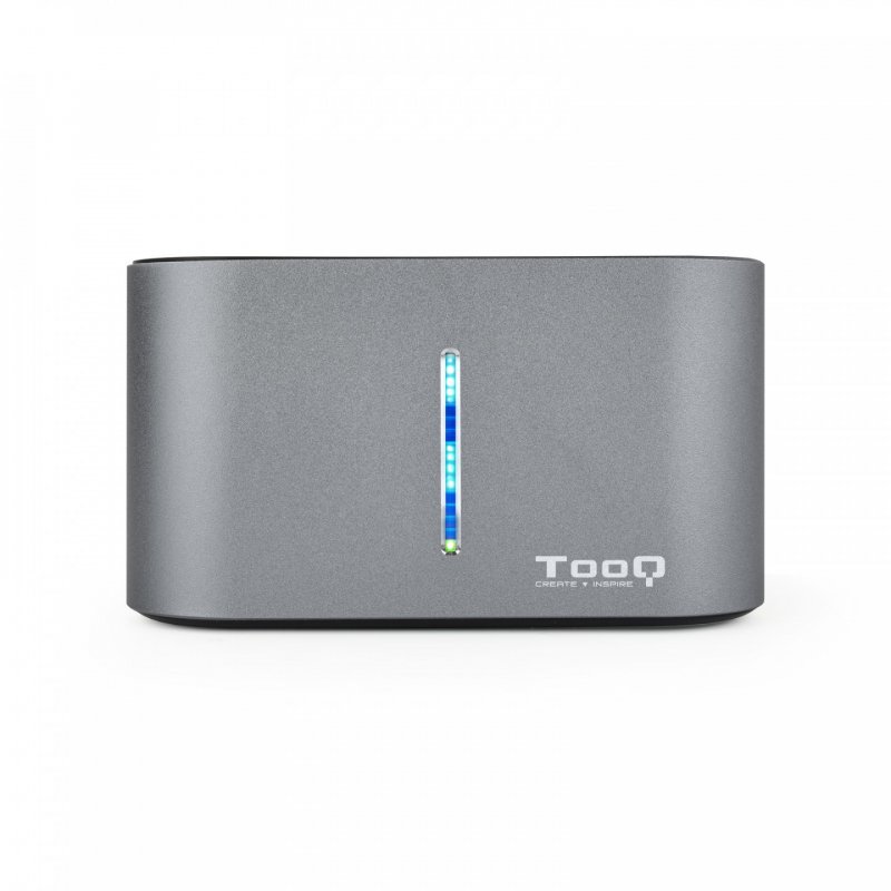 Station d'accueil USB 3.1 TooQ TQDS-805 pour 2x S-ATA (Gris)