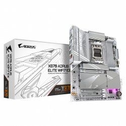 GIGABYTE X870 A ELITE WF7 ICE Motherboard - Supports AMD Ryzen 9000 CPUs, 16 2 2 Phases Digital VRM, up to 8000MHz DDR5