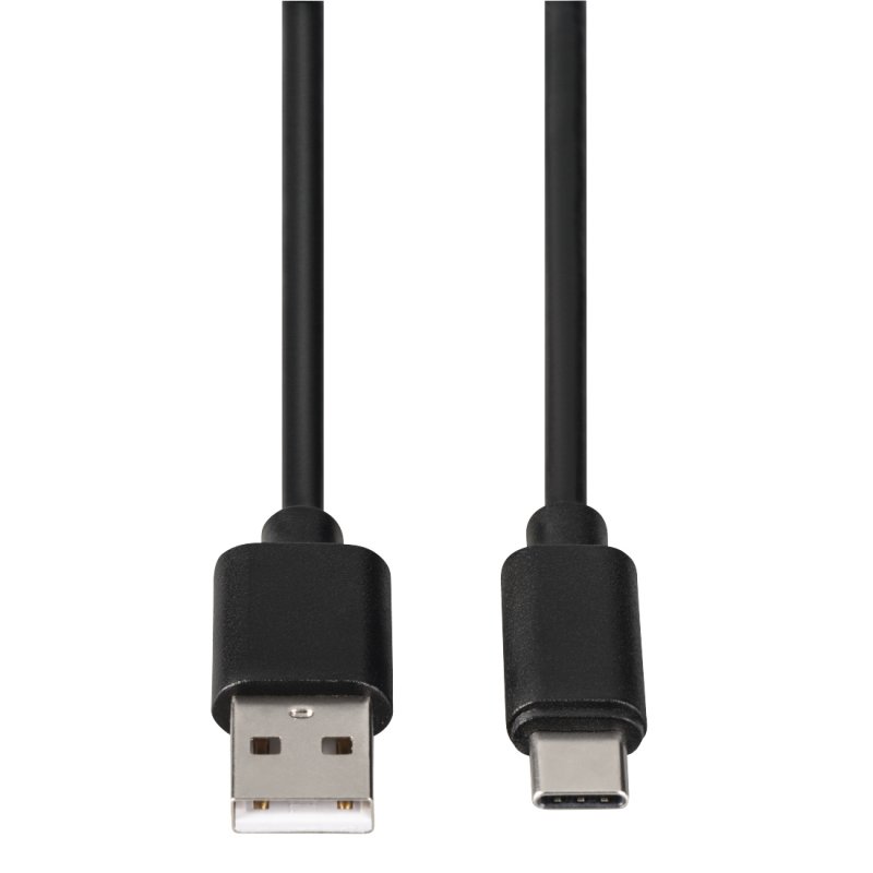 Hama USB-A to USB-C Cable, USB 2.0, 0.9 Metre, Black