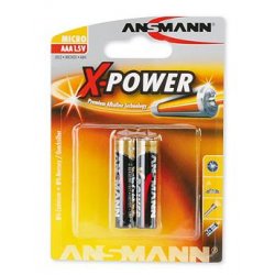 ANSMANN X-Power Alkaline Batterie Micro AAA / LR03 2er
