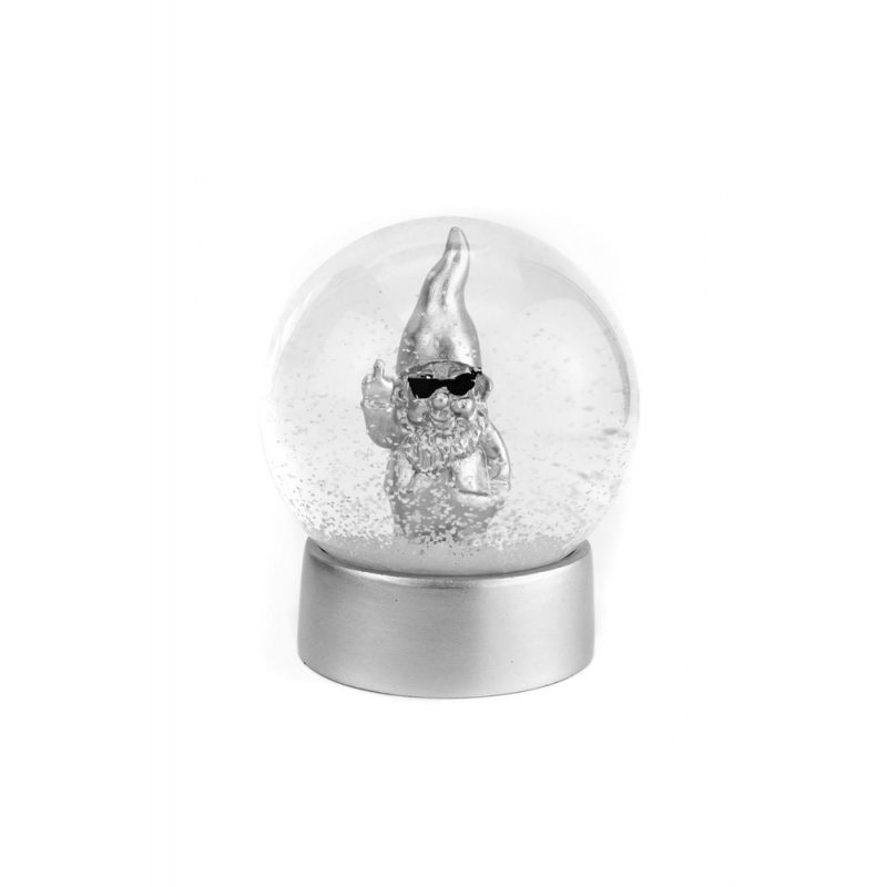 Winkee - Snow Globe - Snow Globe Gnome - Silver