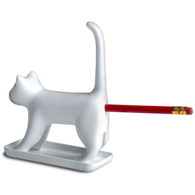 Winkee - Pencil sharpener - Sharp end Cat with sound - White