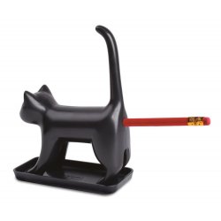 Winkee - Pencil sharpener - Sharp end Cat Black with sound - Black