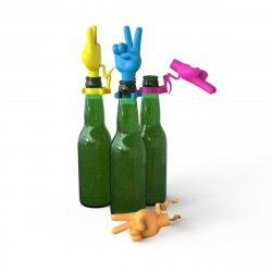Winkee - Bottle stopper - Peace Hand - Set of 4