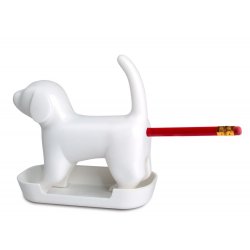 Winkee - Pencil sharpener - Sharp end Pup White with sound - White