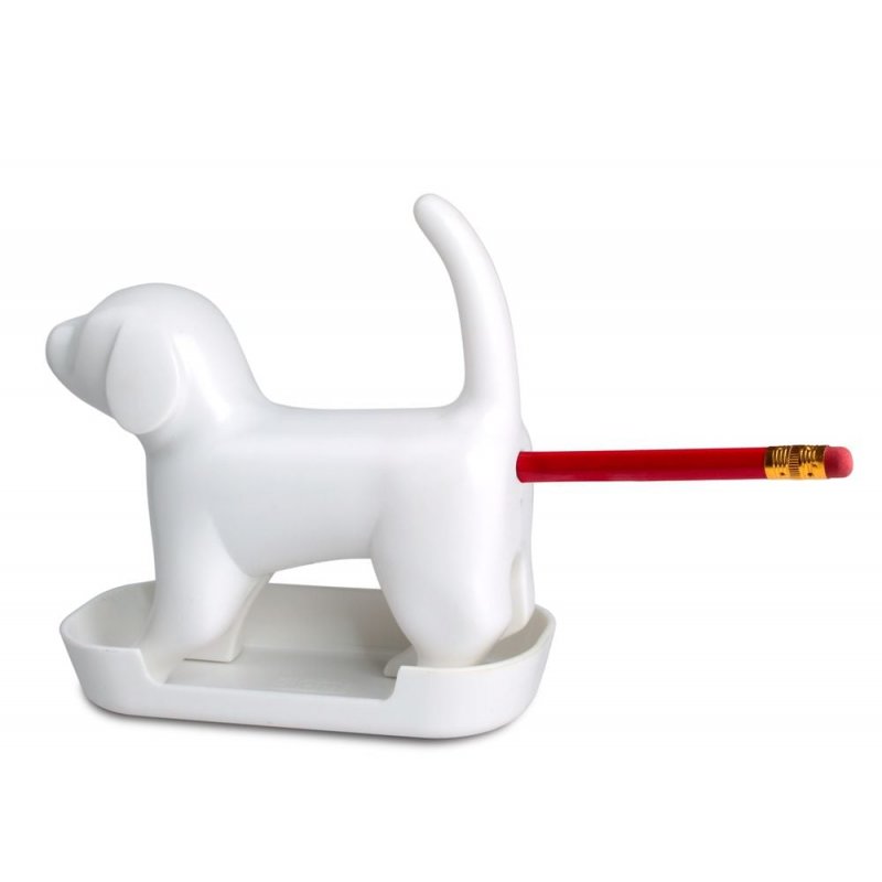 Winkee - Pencil sharpener - Sharp end Pup White with sound - White