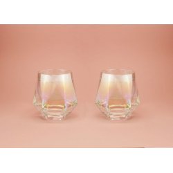 Winkee - Diamond Glasses Set of 2 - Glass