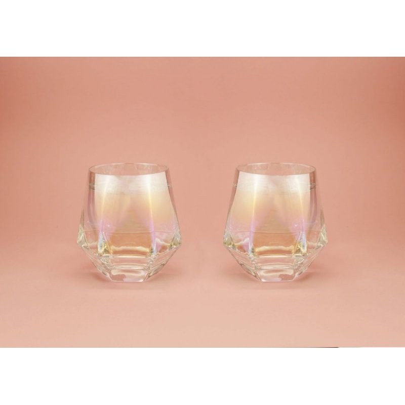 Winkee - Diamond Glasses Set of 2 - Glass