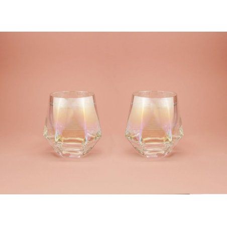 Winkee - Diamond Glasses Set of 2 - Glass