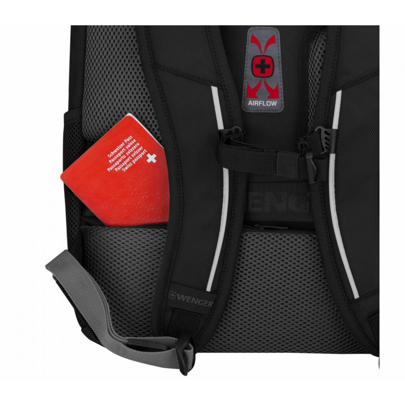 Wenger/SwissGear Carbon Pro sac à dos Sac à dos normal Noir Polyester, Polyéthylène téréphtalate recyclé (rPET)