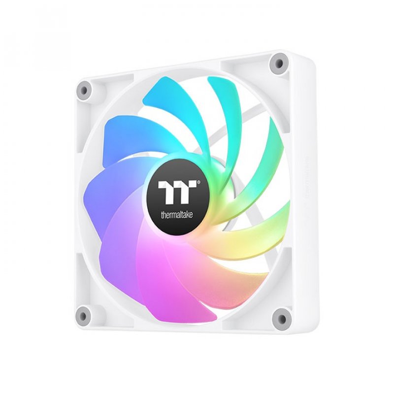 140mm Thermaltake CT140 Reverse ARGB Sync PC Cooling Fan White 2 Pack