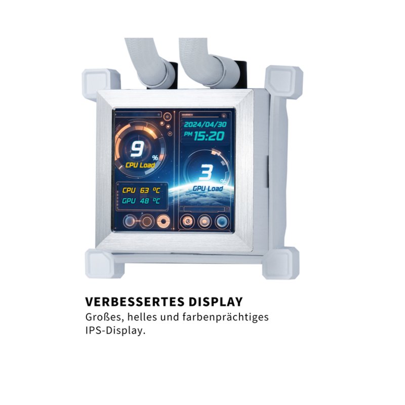 Lian Li HydroShift LCD 360TL Komplett-Wasserkühlung - weiß