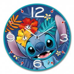 STITCH - Horloge Murale 50cm - Bleu