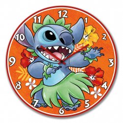 STITCH - Horloge Murale 50cm - Orange