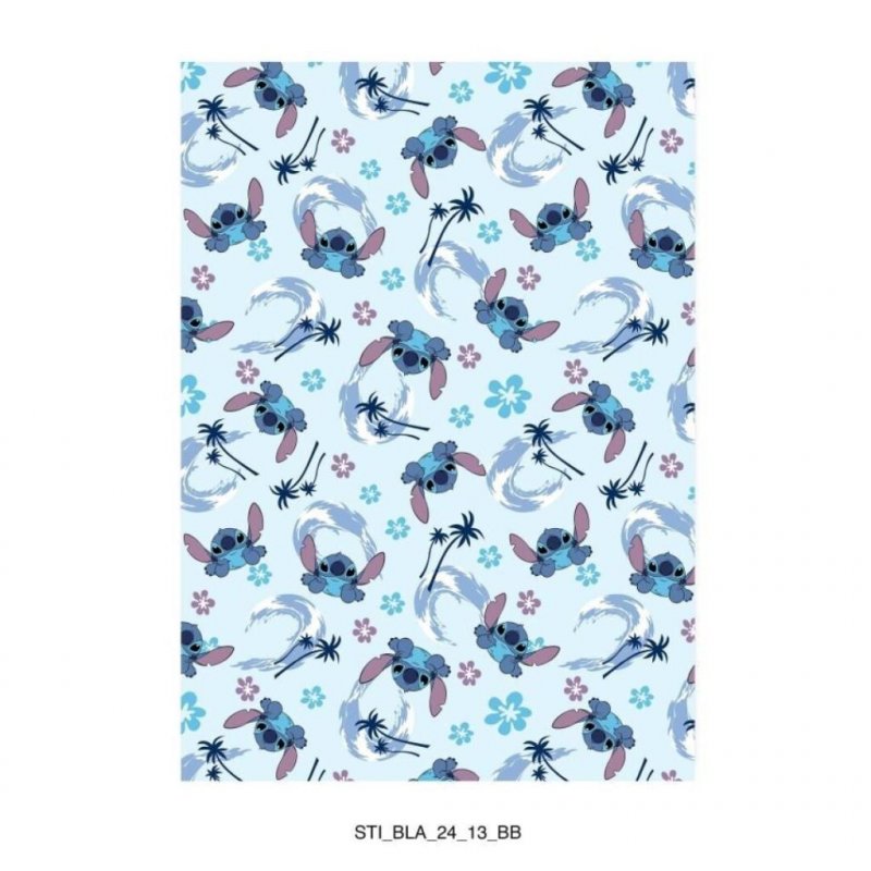 DISNEY - Couverture Flanelle 110x150cm - Stitch