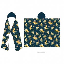 LE ROI LION - Couverture à capuche 120x150cm