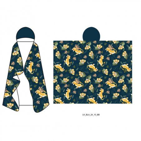 LE ROI LION - Couverture à capuche 120x150cm