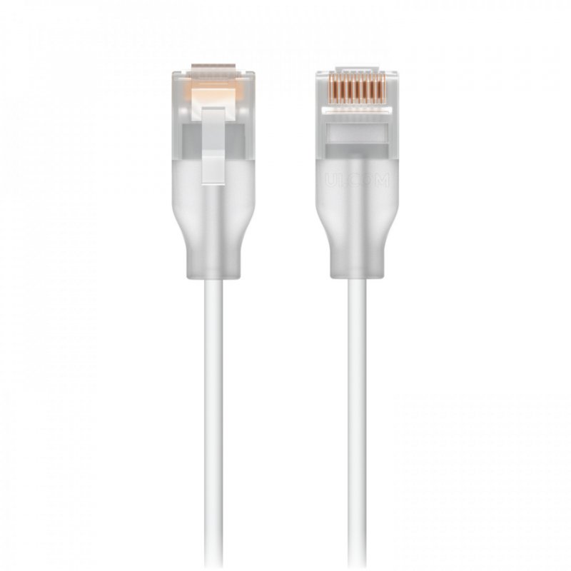 Ubiquiti UACC-Cable-Patch-EL-2M-W câble de réseau Translucide, Blanc Cat6