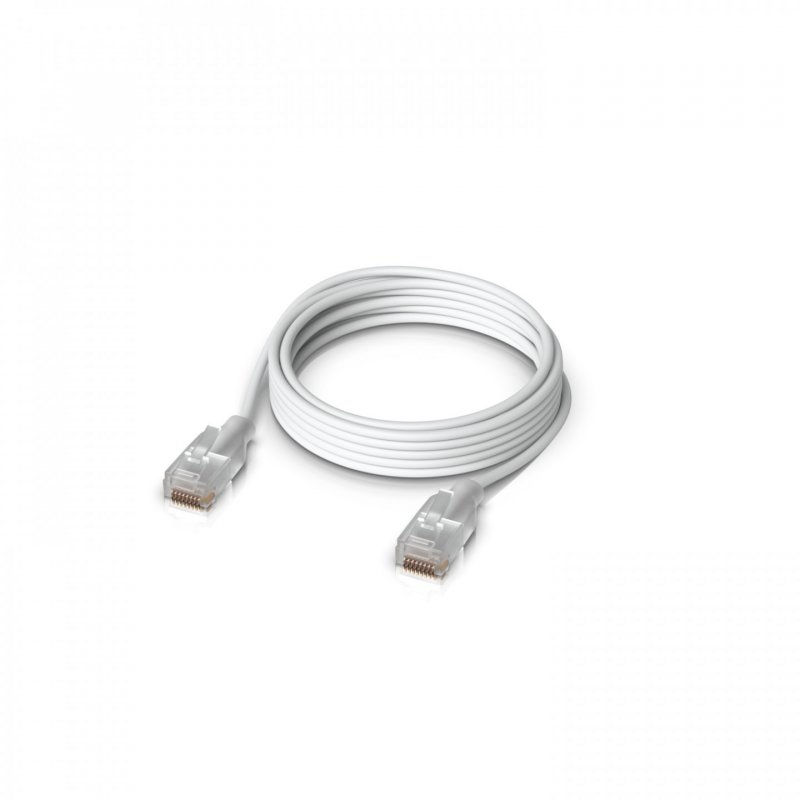 Ubiquiti UACC-Cable-Patch-EL-2M-W networking cable Translucent, White Cat6
