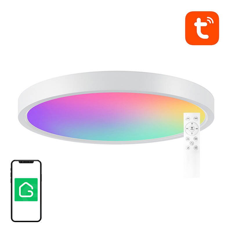 Smart ceiling lamp 30cm WiFi/Bluetooth 16M RGBCW Gosund LB12 1920lm Tuya Remote Control.