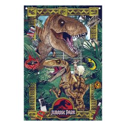 Jurassic Park bannière 125 x 85 cm