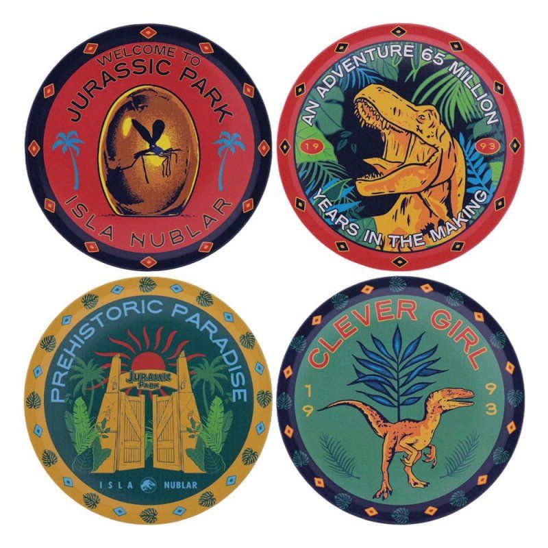 Jurassic Park pack 4 sous-verres