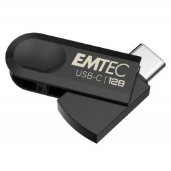 Emtec C280 lecteur USB flash 128 Go USB Type-C 3.2 Gen 1 (3.1 Gen 1) Noir