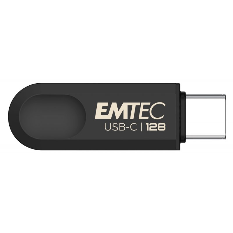Emtec C280 USB flash drive 128 GB USB Type-C 3.2 Gen 1 (3.1 Gen 1) Black