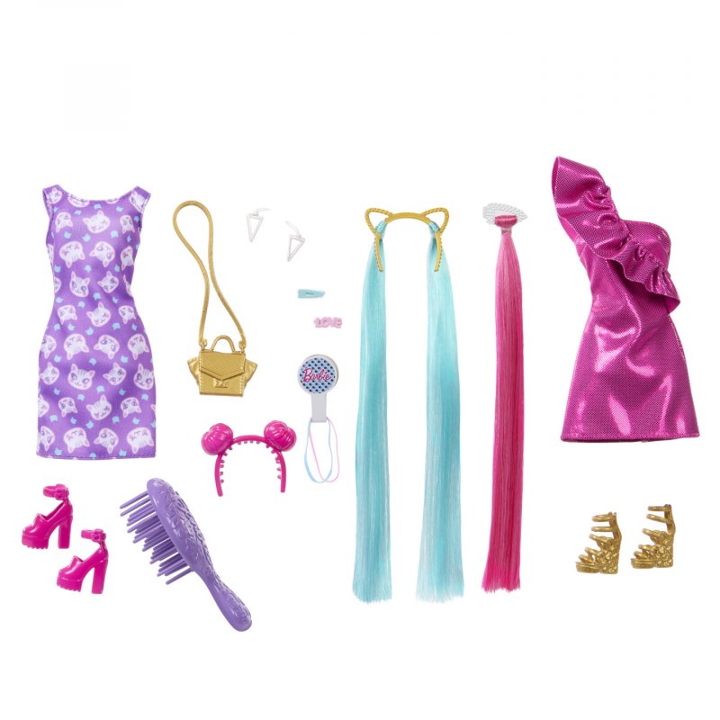 Barbie – Poupée Fun & Fancy Hair et accessoires