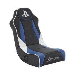 X Rocker 2021027 Siège pour jeu vidéo Siège de jeu sur console Siège capitonné Noir, Bleu, Blanc