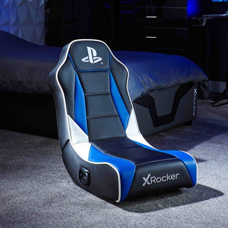 X Rocker 2021027 video game chair Console gaming chair Upholstered padded seat Black, Blue, White