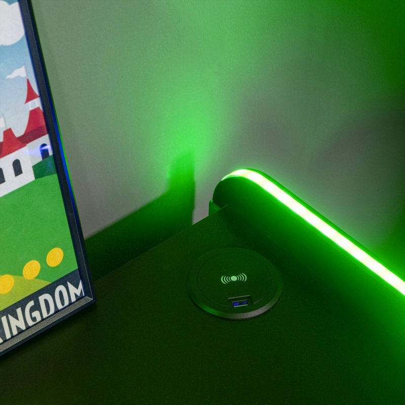 X Rocker 2023267 nightstand/bedside table 1 drawer(s) Black